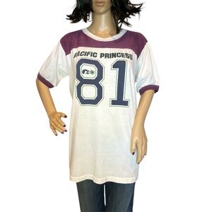 Vintage Pacific Princess Cruises 81 The Love Boat Ringer Tee Shirt Size XL? VGC